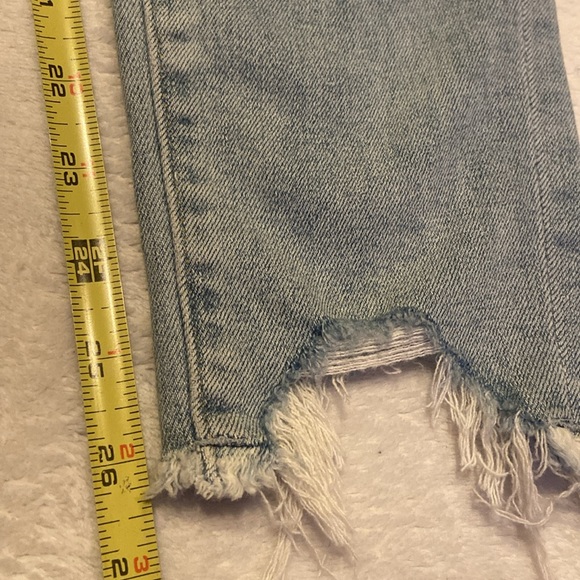 LOFT Size 2 High Waist Skinny Slim Pockets Light Blue Distressed Blue Jeans - Picture 10 of 14